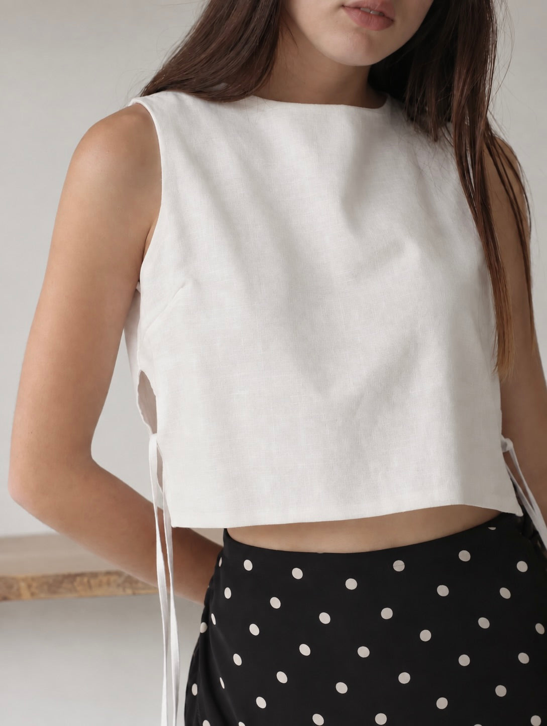 Blusa Lino Romina Perla