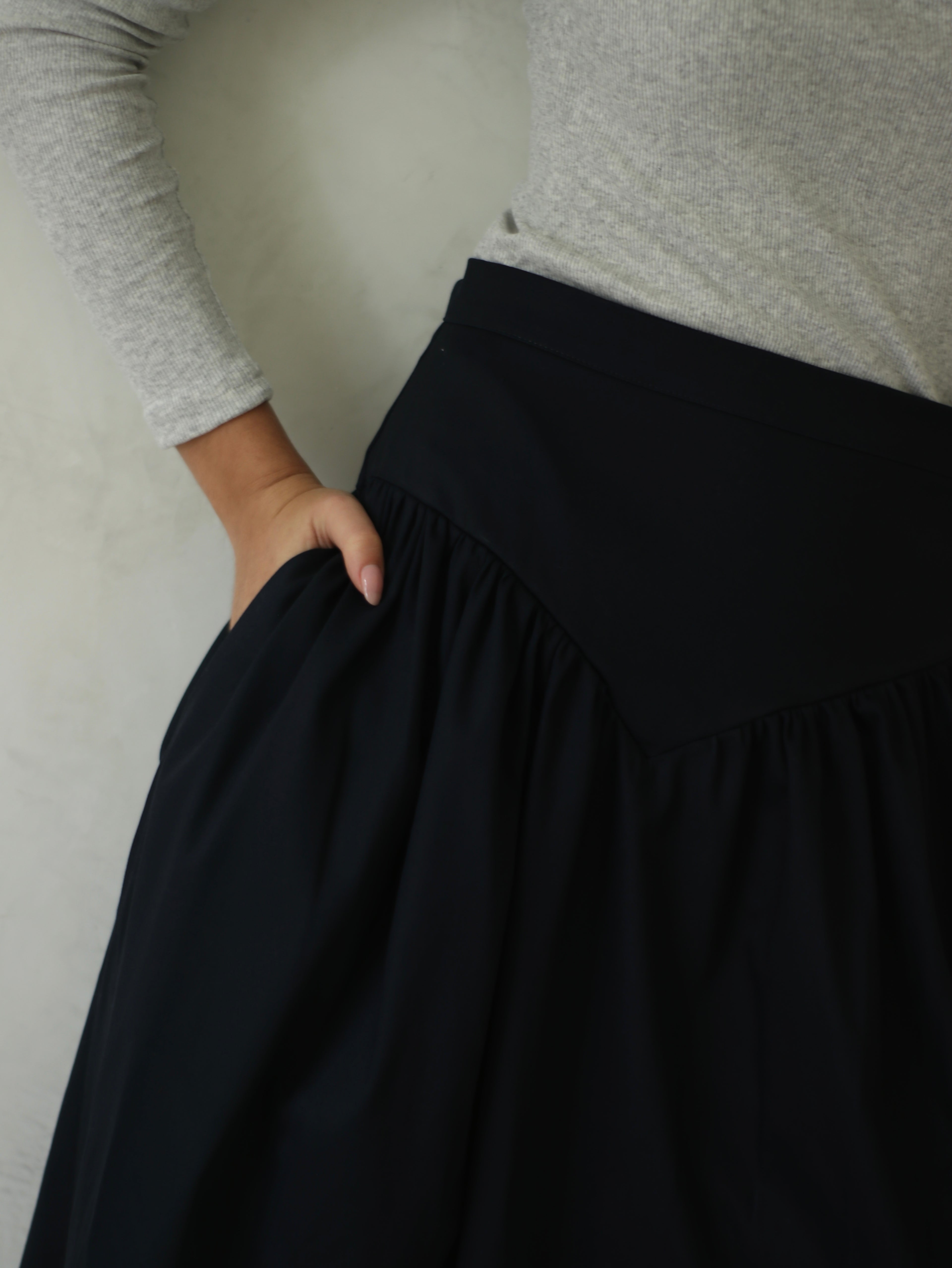 Falda Olivia Drill Azul