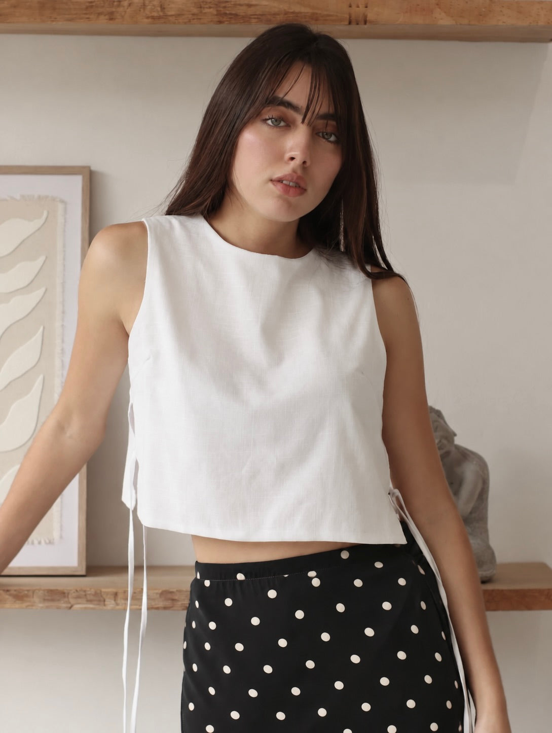 Blusa Lino Romina Perla