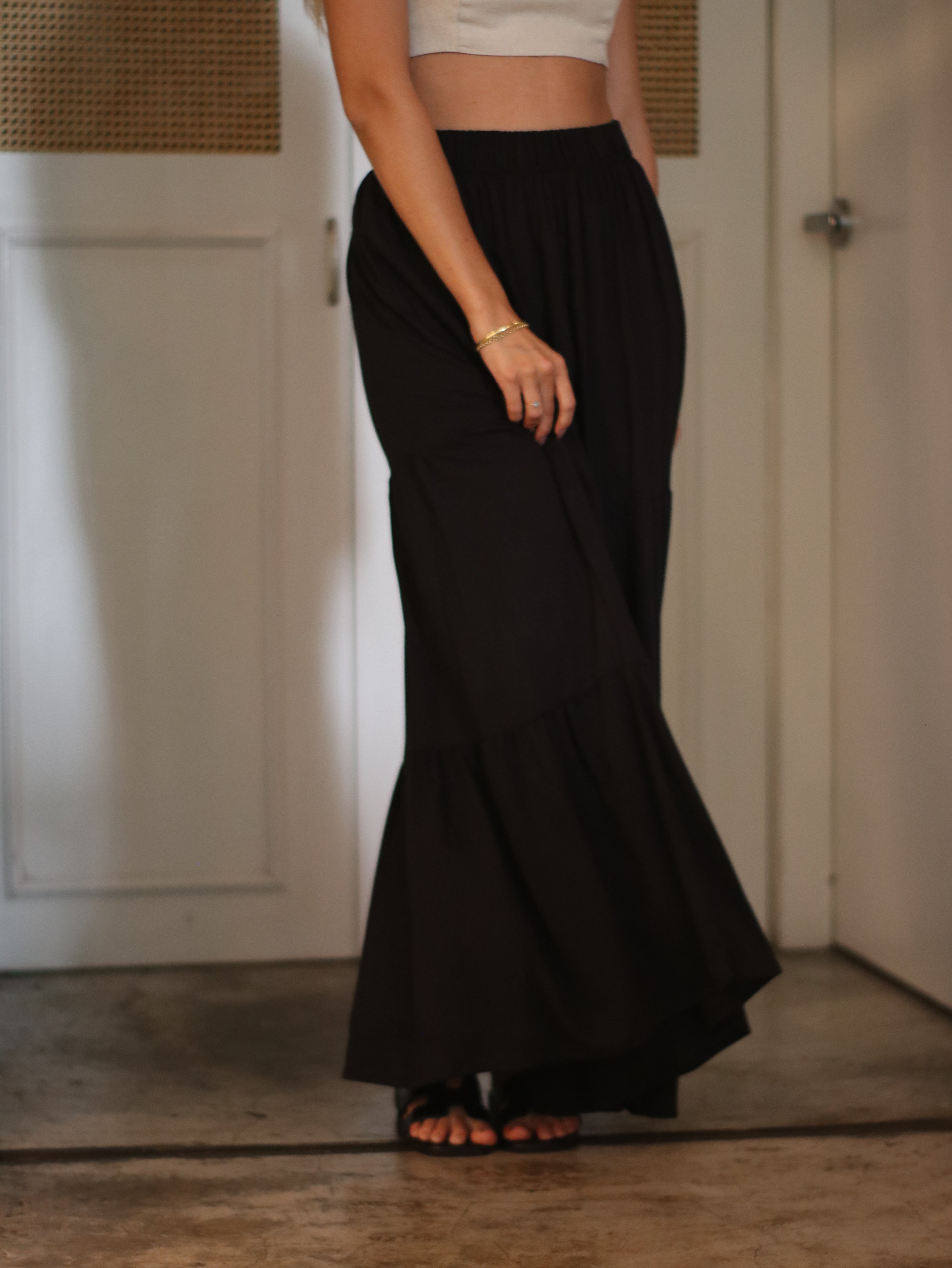 Falda Lino - Black