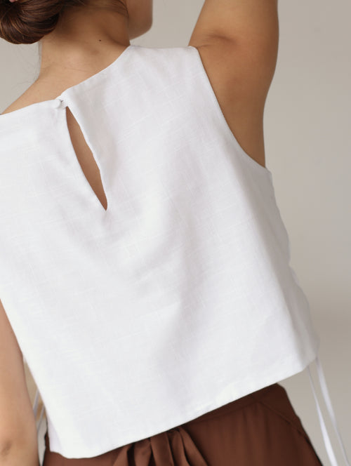 Blusa Lino Romina Perla