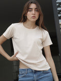 Camiseta Pima Beige