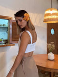 Top de Lino Perla