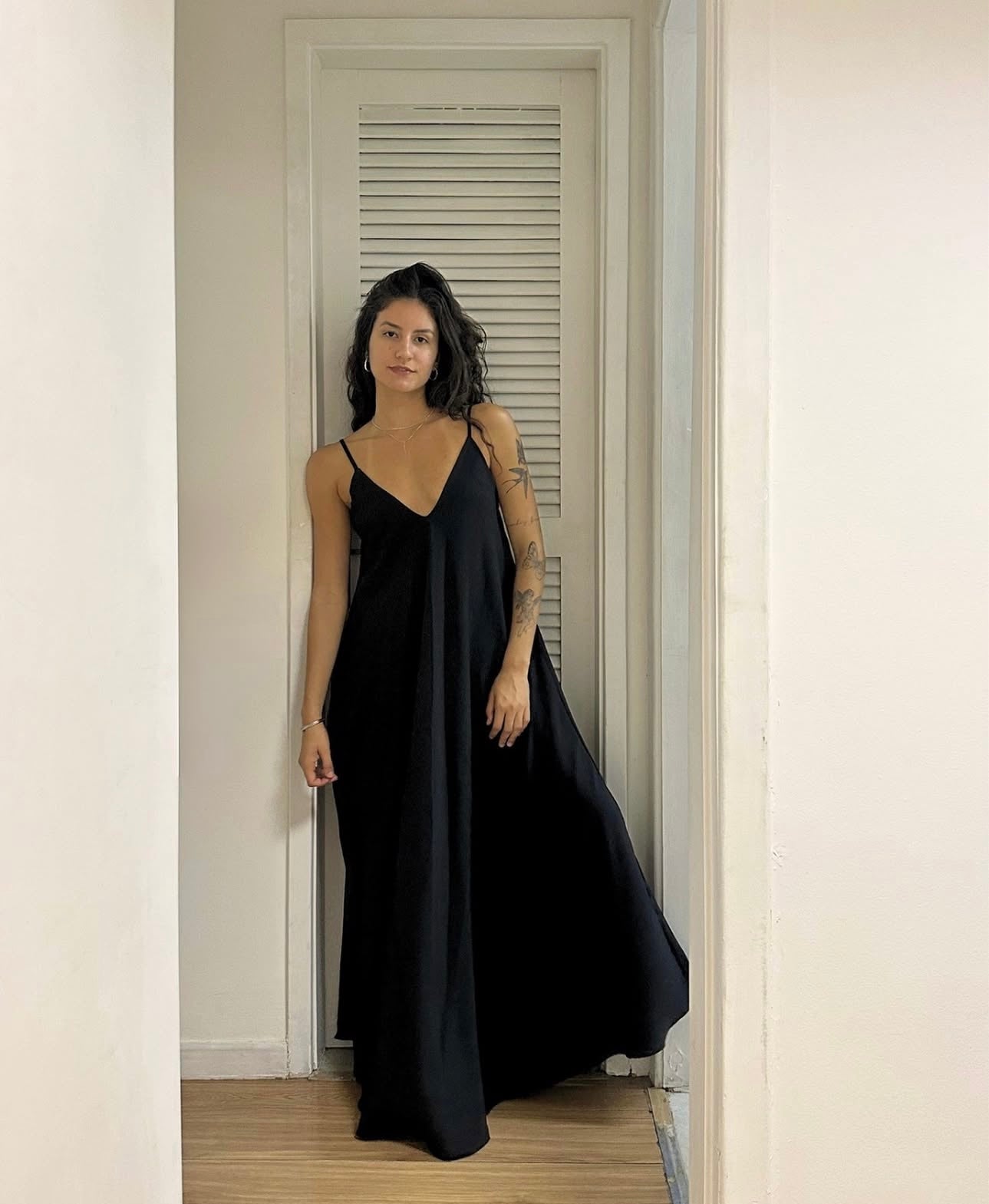 Vestido Sunset Largo Negro