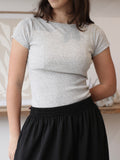 Polo Acanalado Aitana Gris