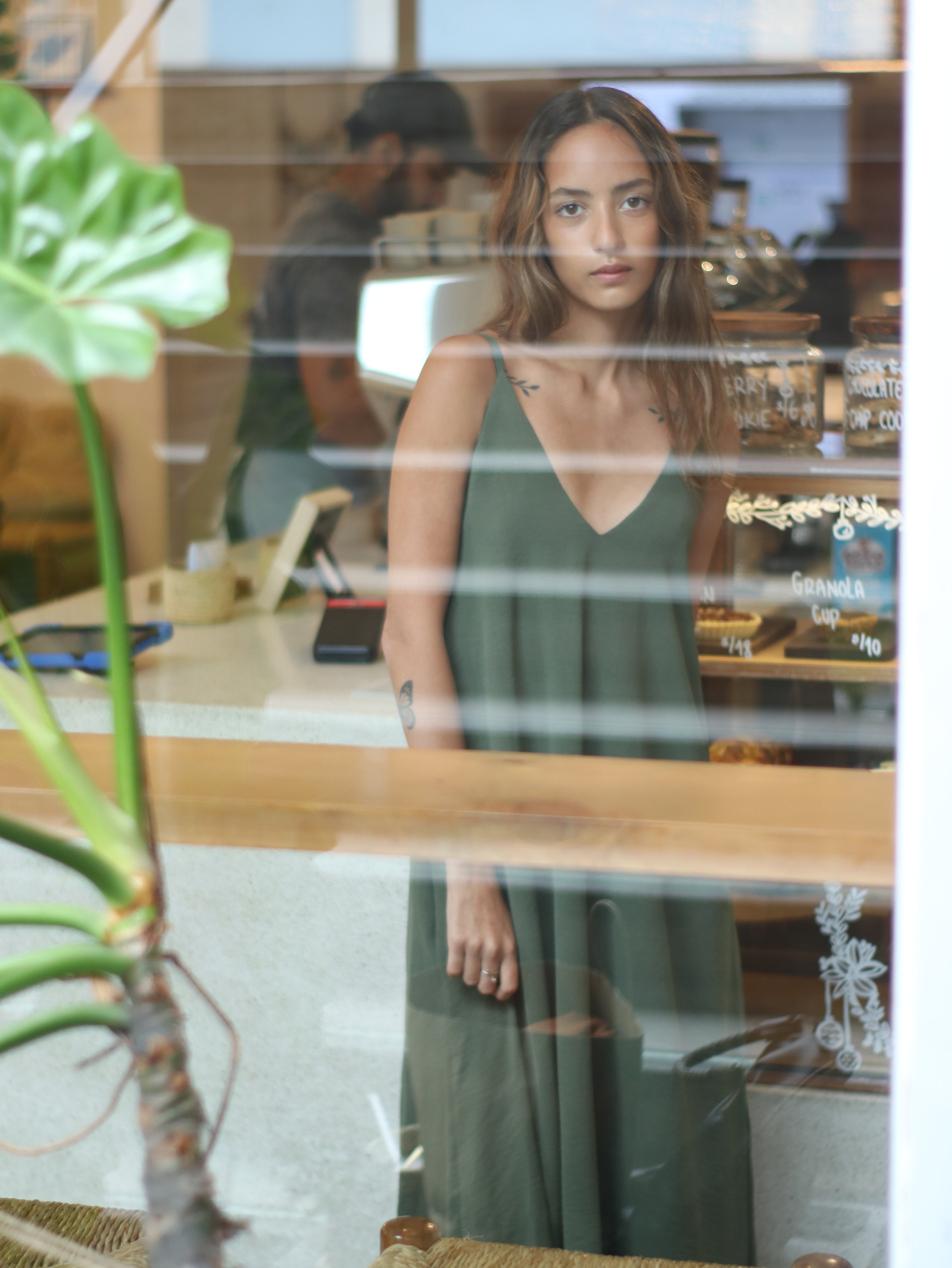 Vestido Sunset Largo Olivo