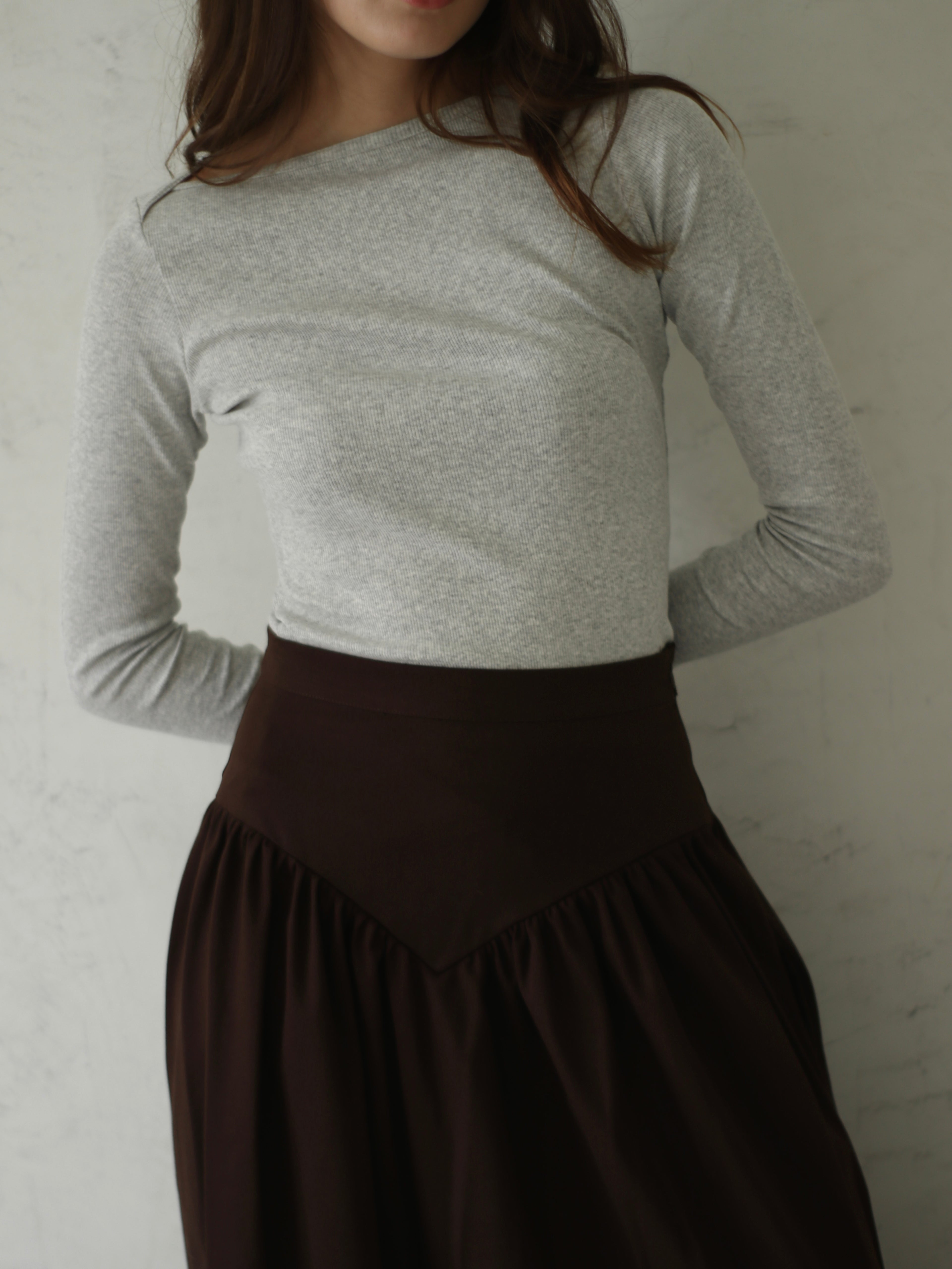 Falda Olivia Drill Chocolate