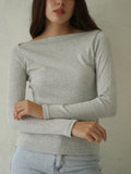 Polo Acanalado Gris