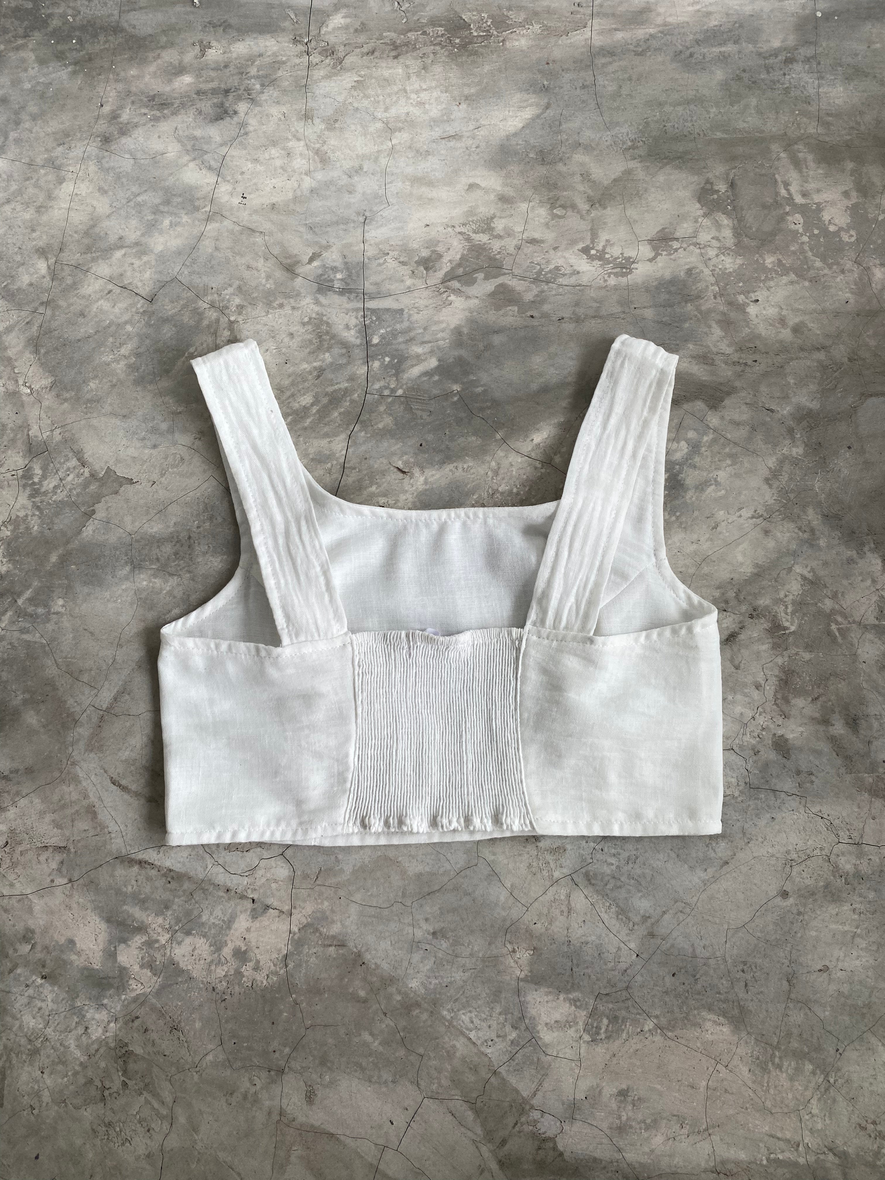 Top de Lino Perla