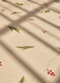 Mantel Navidad Beige con diseño 100% Algodón