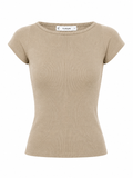 Polo Acanalado Aitana Beige