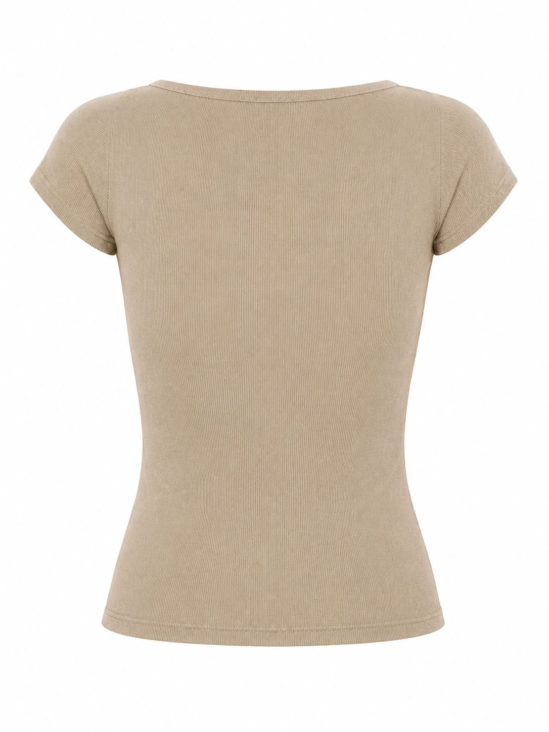 Polo Acanalado Aitana Beige