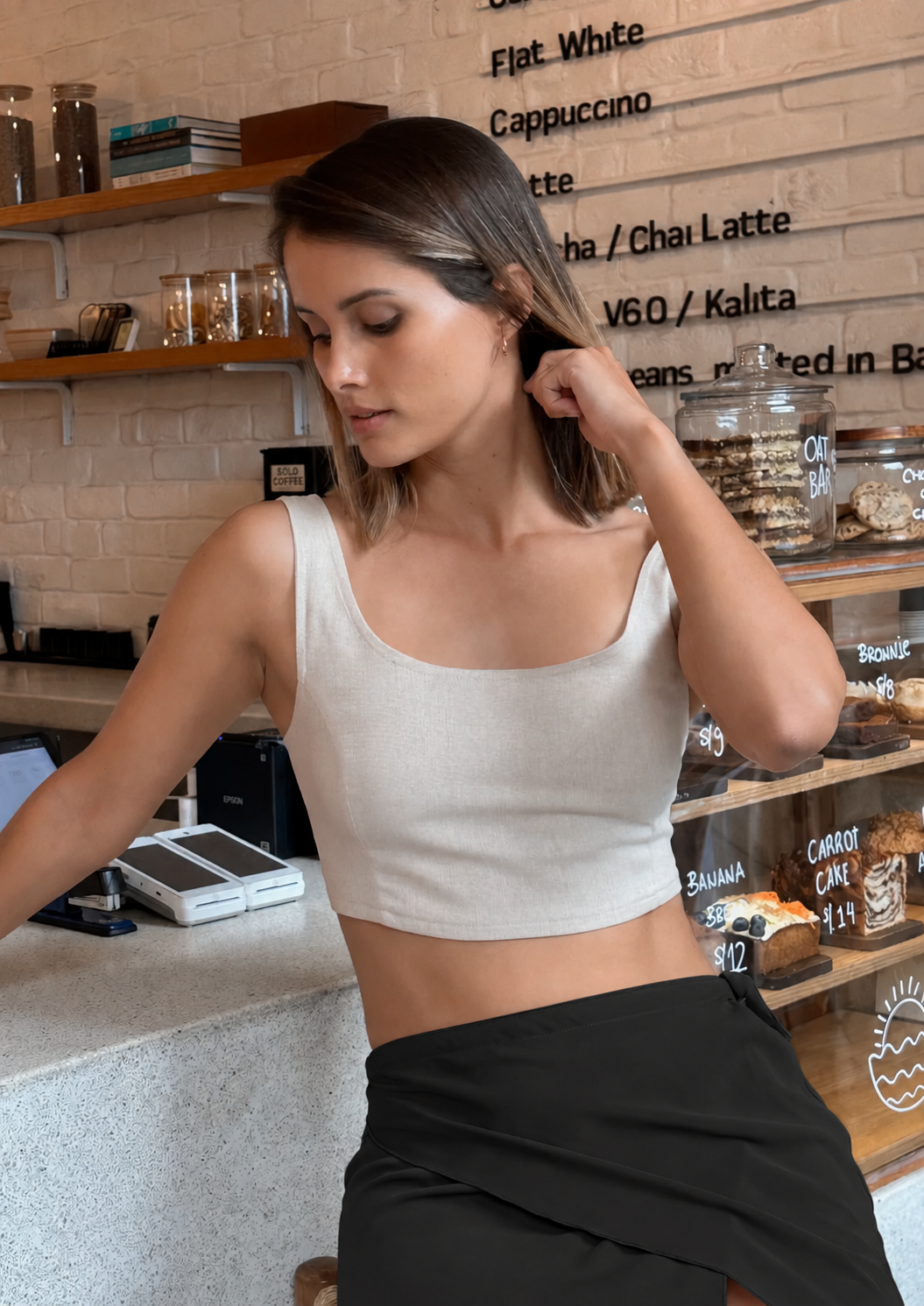 Top de Lino Beige