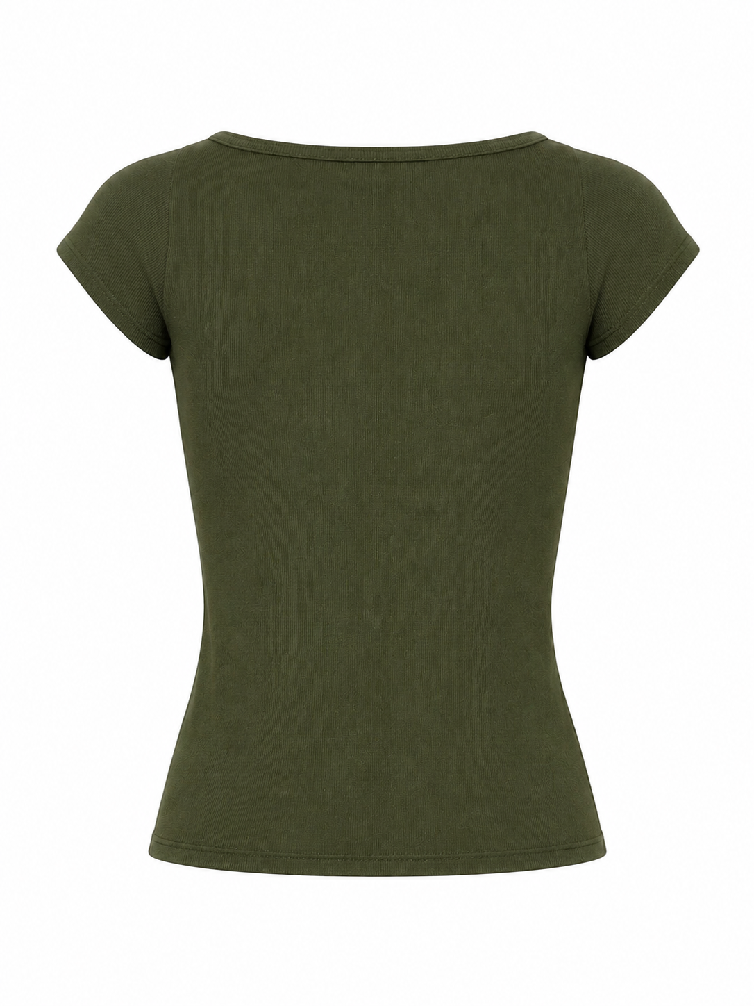 Polo Acanalado Aitana Verde Olivo