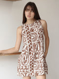 Vestido Lucrecia de Lino Chocolate