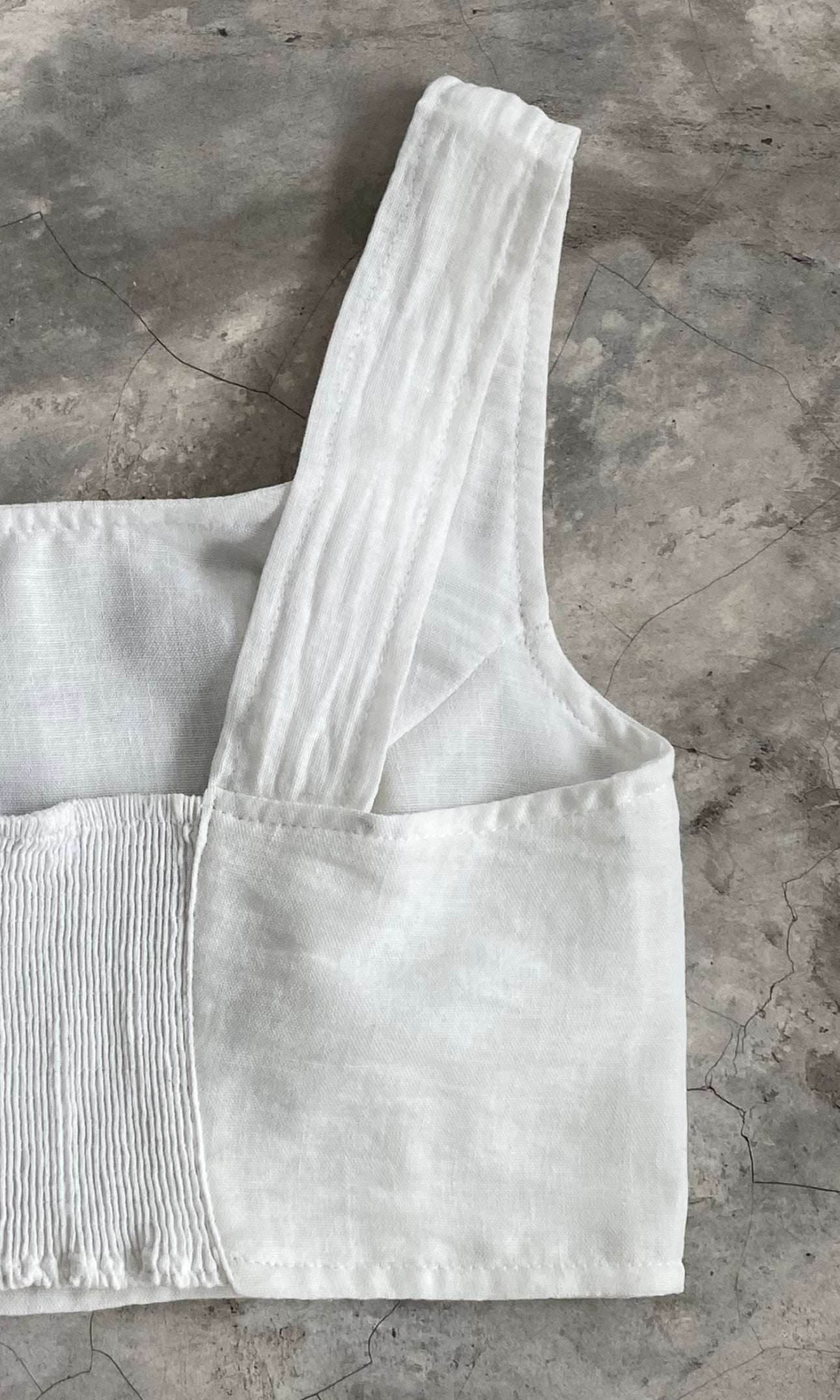 Top de Lino Perla