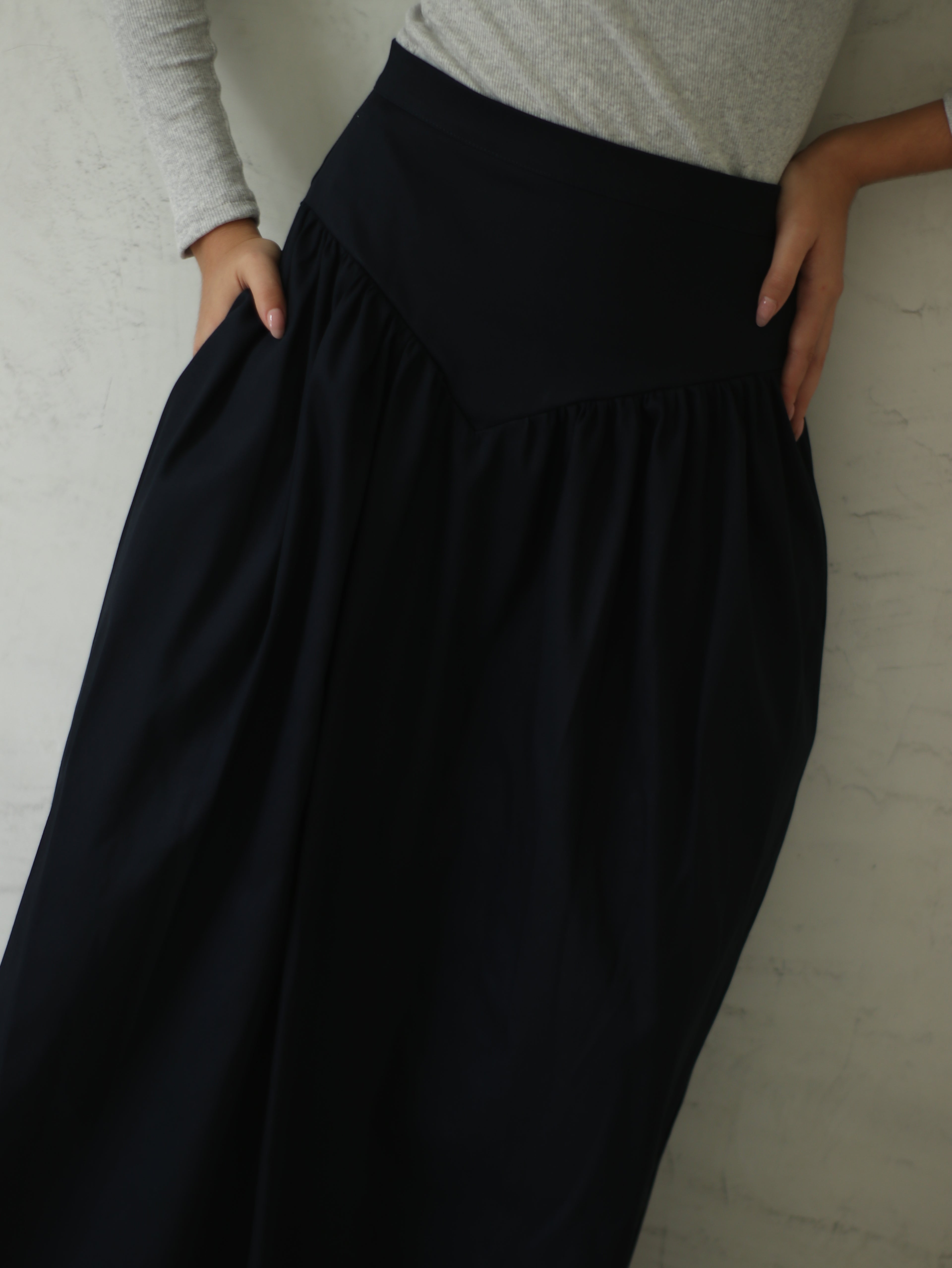 Falda Olivia Drill Azul