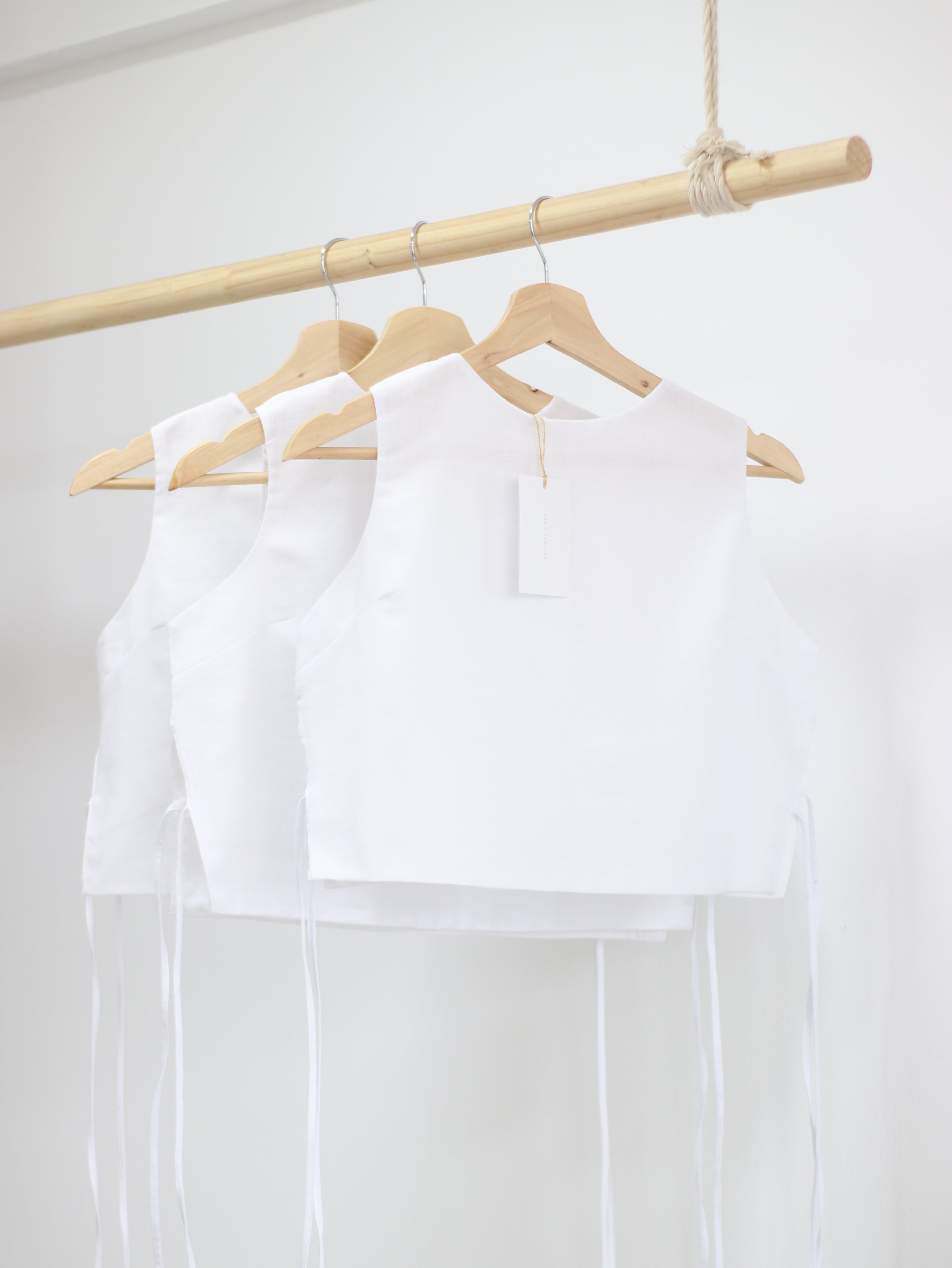 Blusa Romina de Lino Blanca