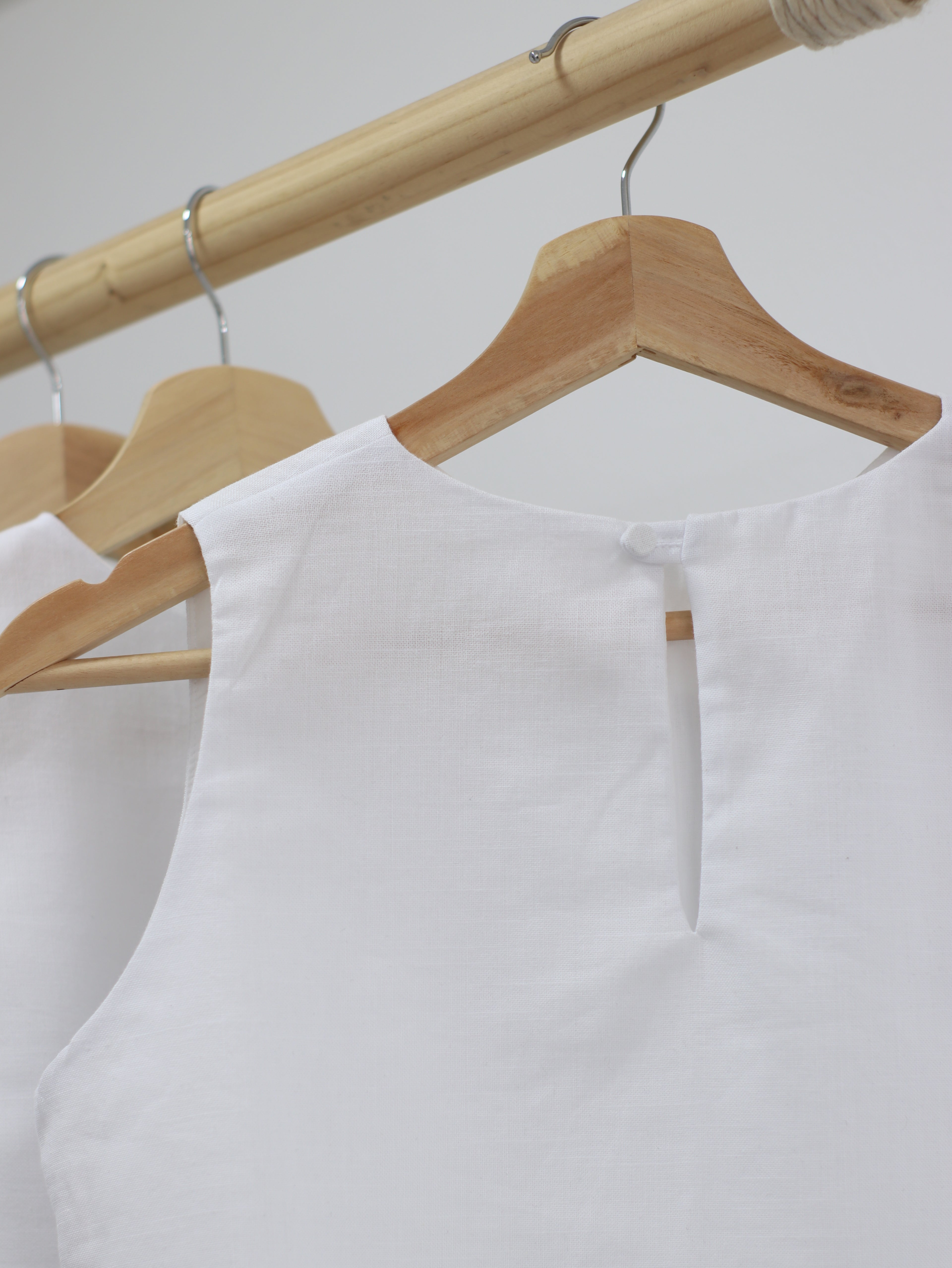 Blusa Romina de Lino Blanca