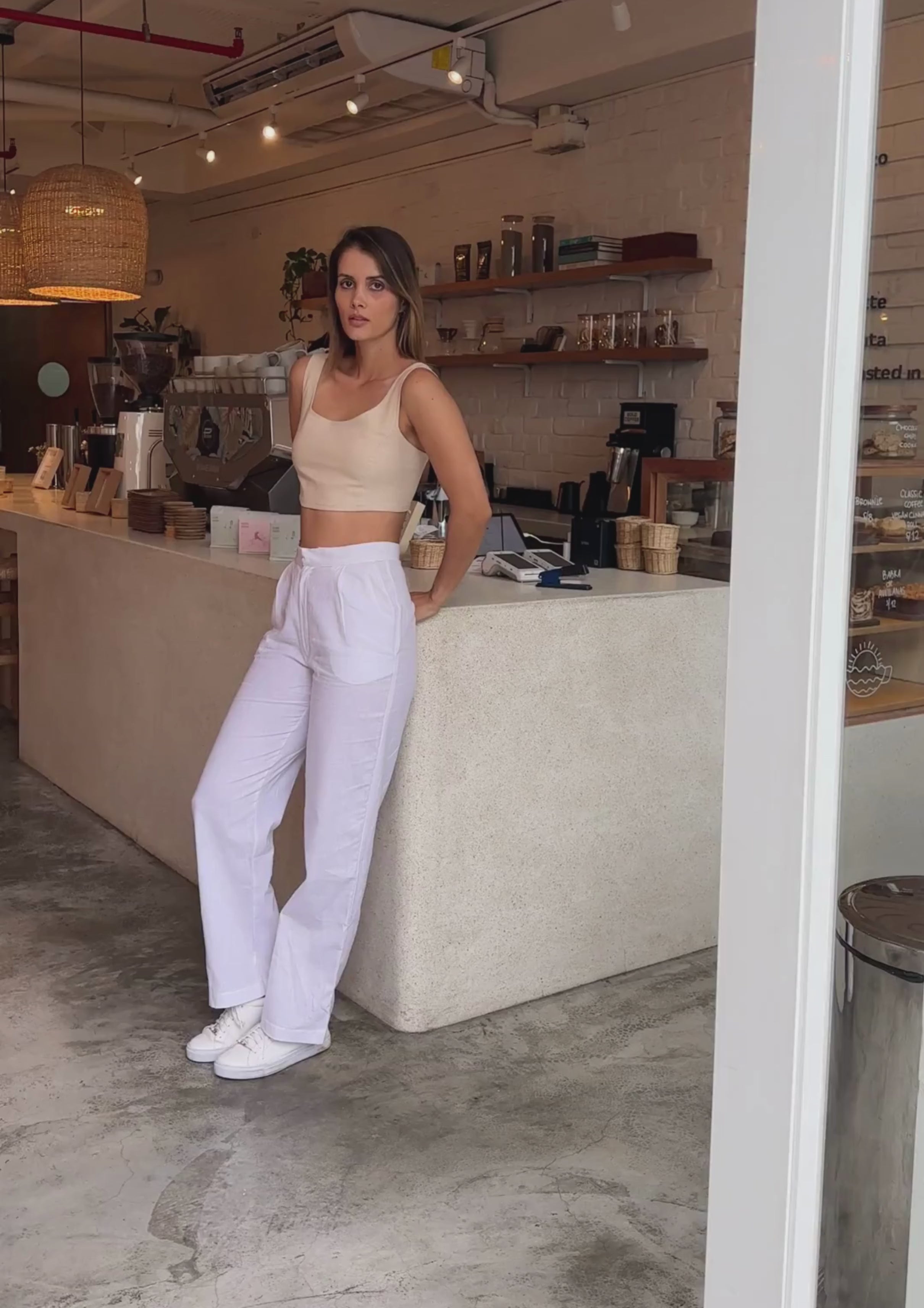 Top de Lino Beige